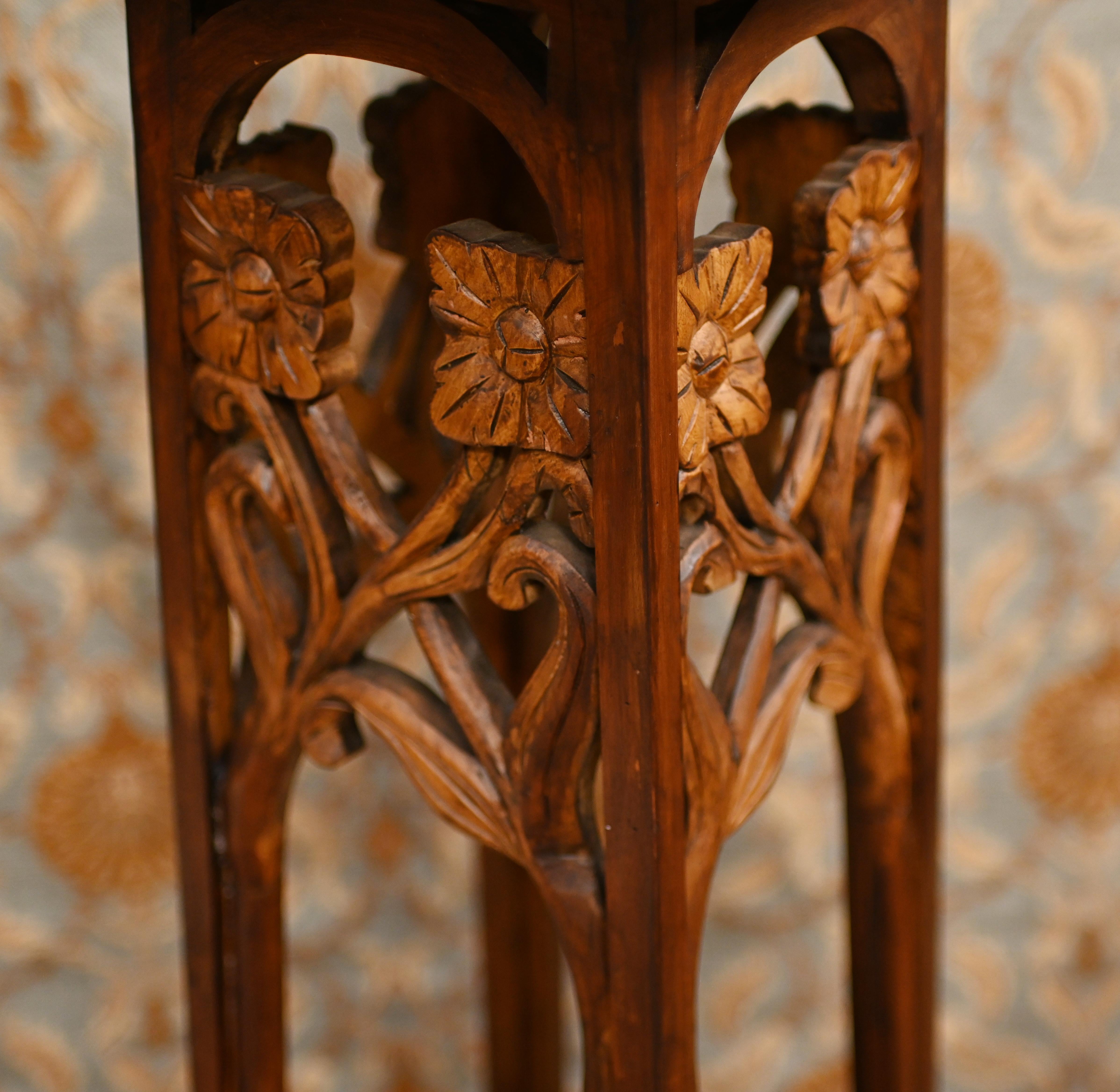 Art Nouveau Pedestal Stand Table 1910 For Sale 1