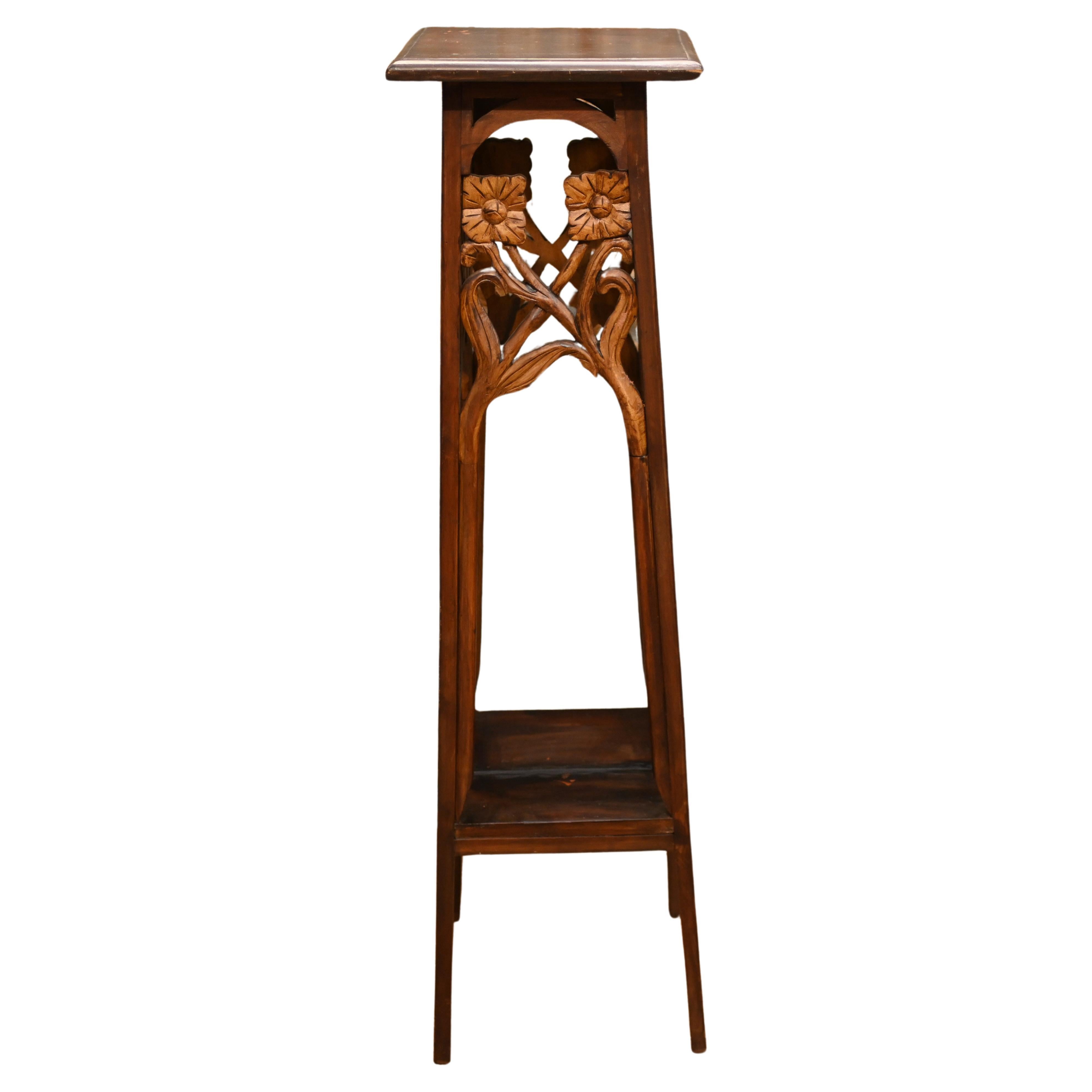 Art Nouveau Pedestal Stand Table 1910 For Sale