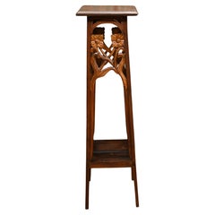 Antique Art Nouveau Pedestal Stand Table 1910