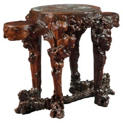 Art Nouveau Pedestal Table, Georges Rey, around 1900-1906