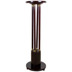 Art Nouveau Pedestal with Columns Beechwood Mahogany Style, Austria, circa 1900