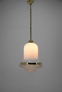 Lampe à suspension Art nouveau, années 1920, restaurée