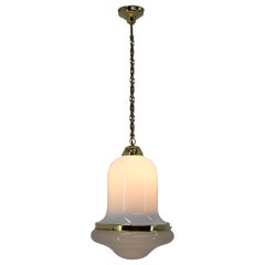 Lampe à suspension Art nouveau, années 1920, restaurée