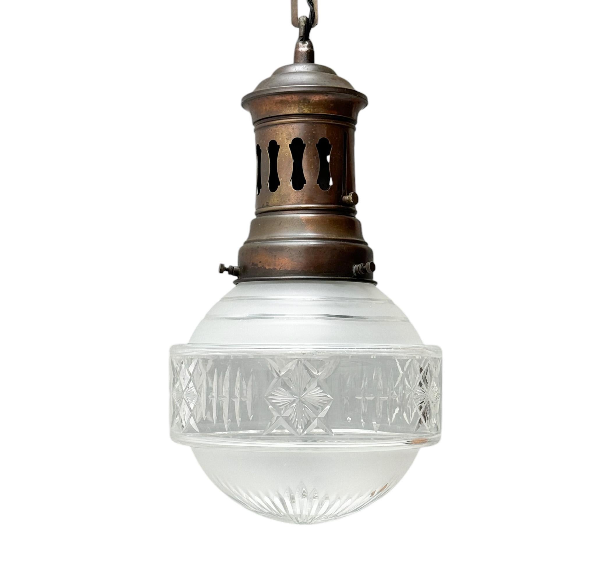 Art Nouveau Pendant Lamp, 1900s 4