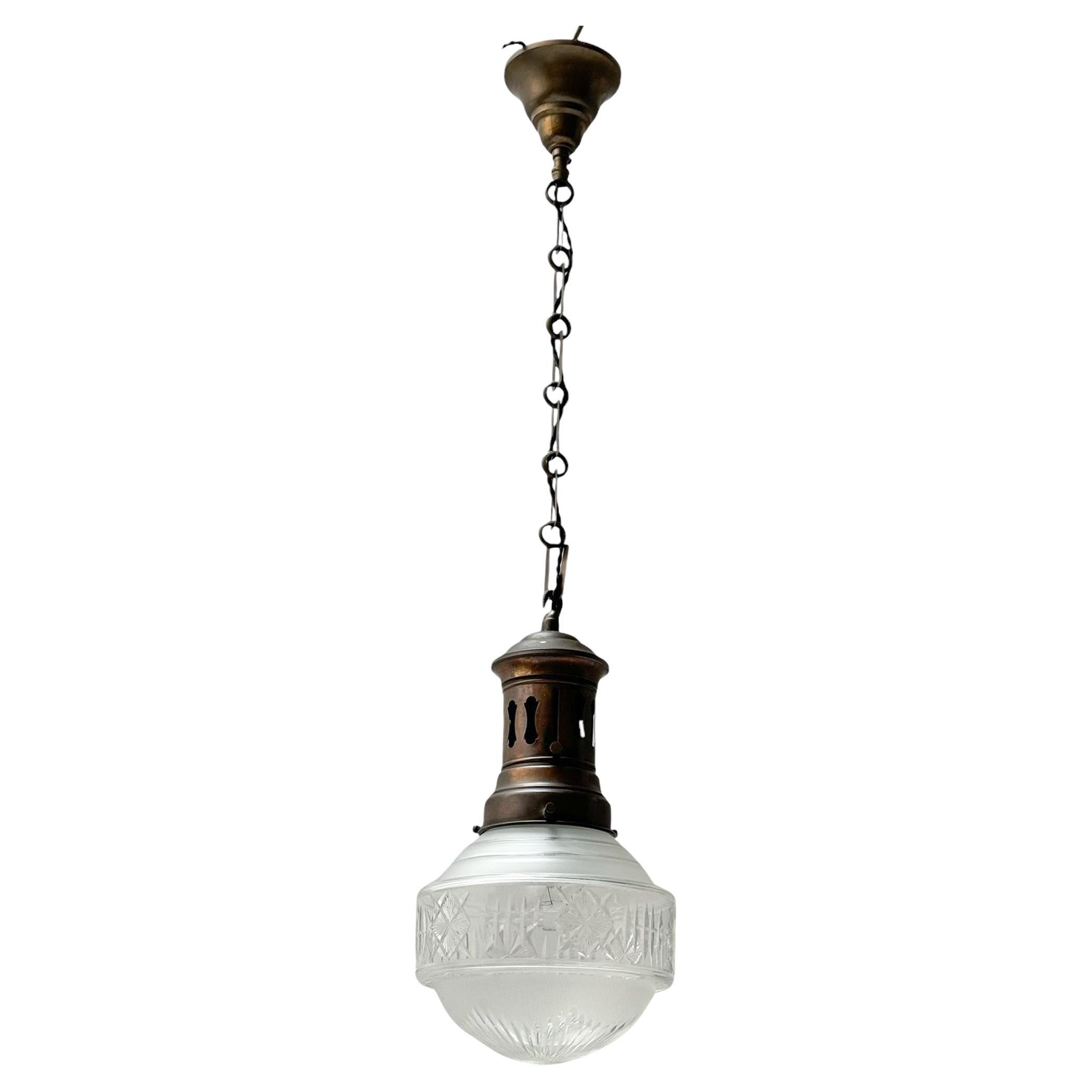 Art Nouveau Pendant Lamp, 1900s