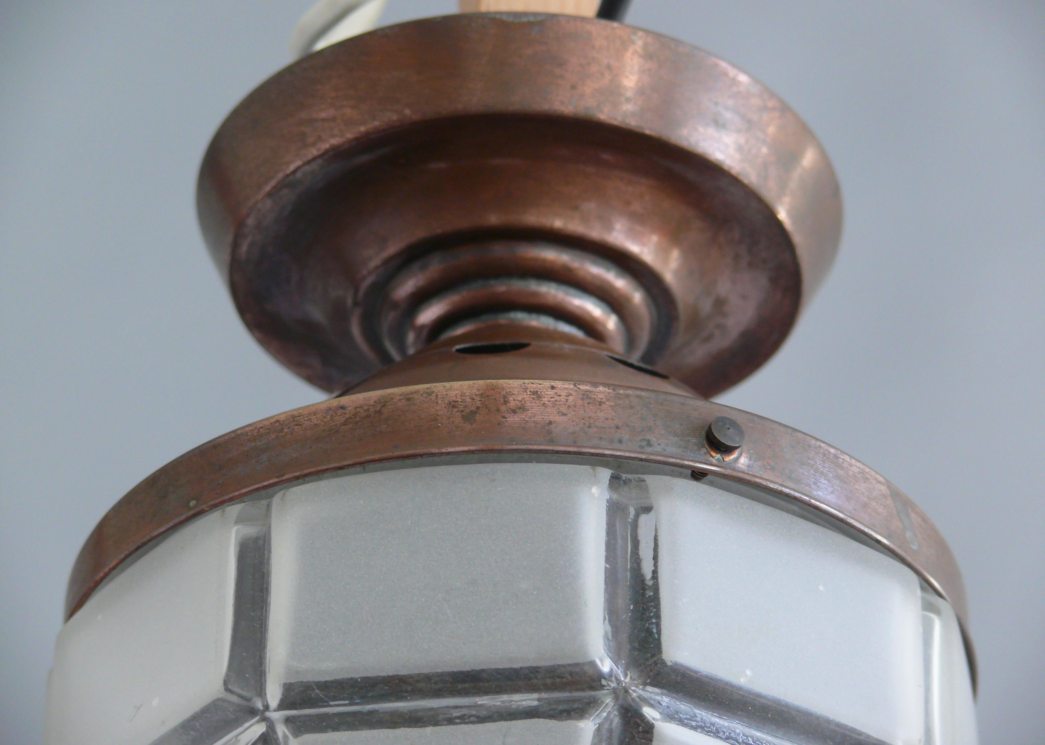 Early 20th Century Art Nouveau Pendant Light, 1910s - 1930s For Sale