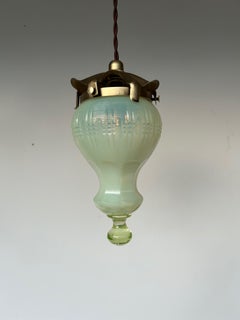 Art Nouveau Pendant Light by General Electric France