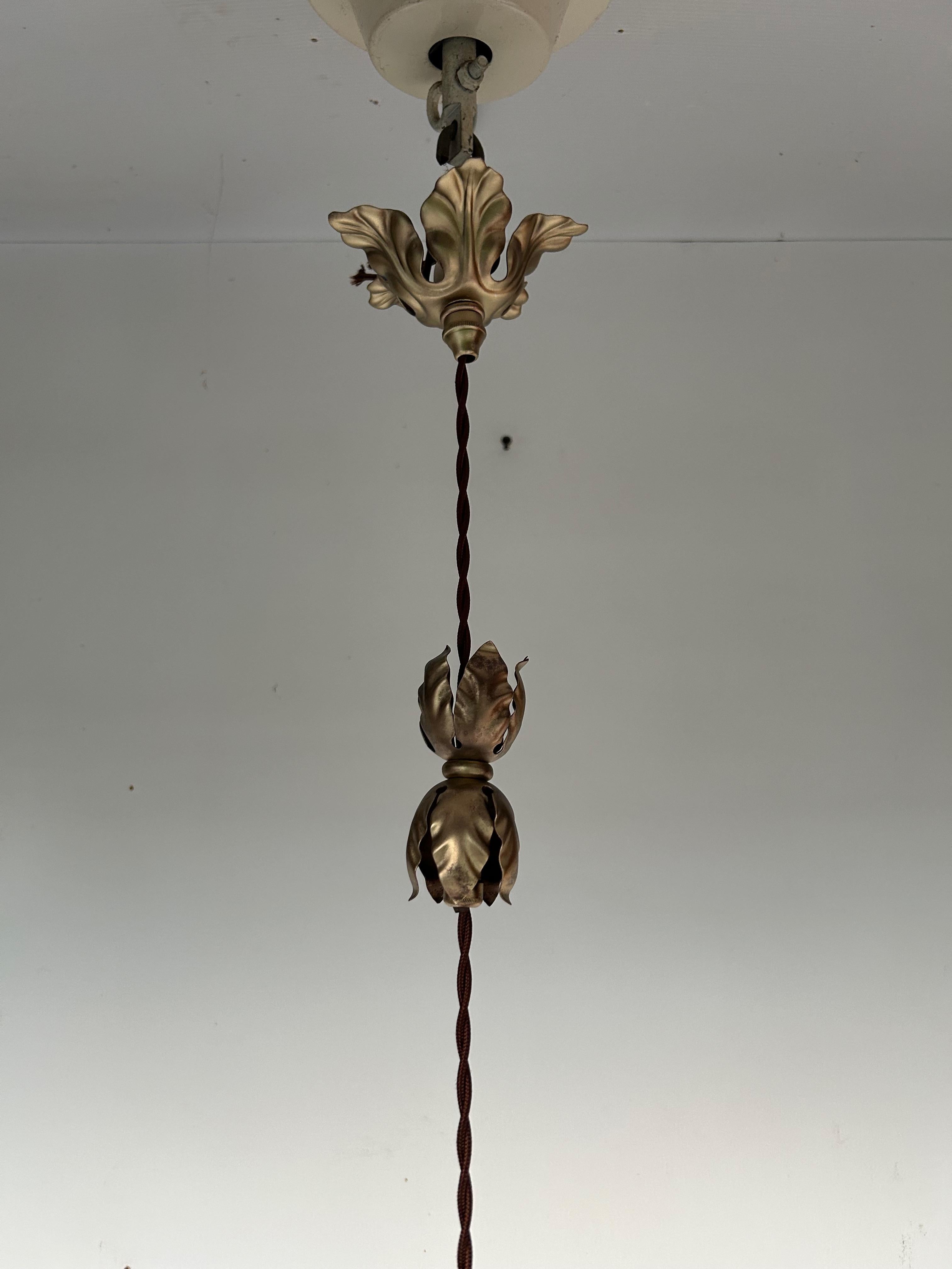 Lampada a sospensione Art Nouveau di General Electric Francia In condizioni ottime in vendita a NANTES, FR