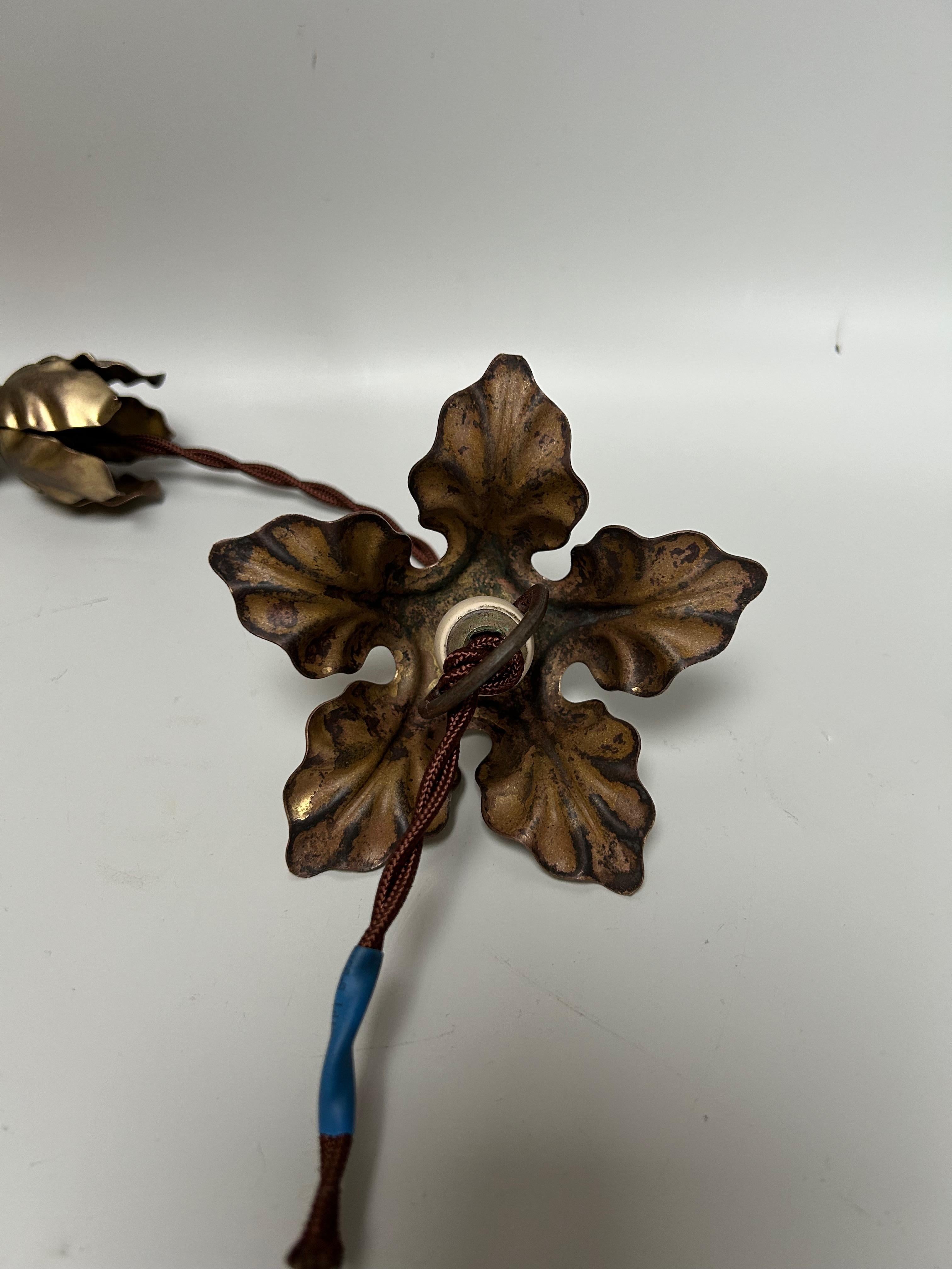 Rame Lampada a sospensione Art Nouveau di General Electric Francia in vendita