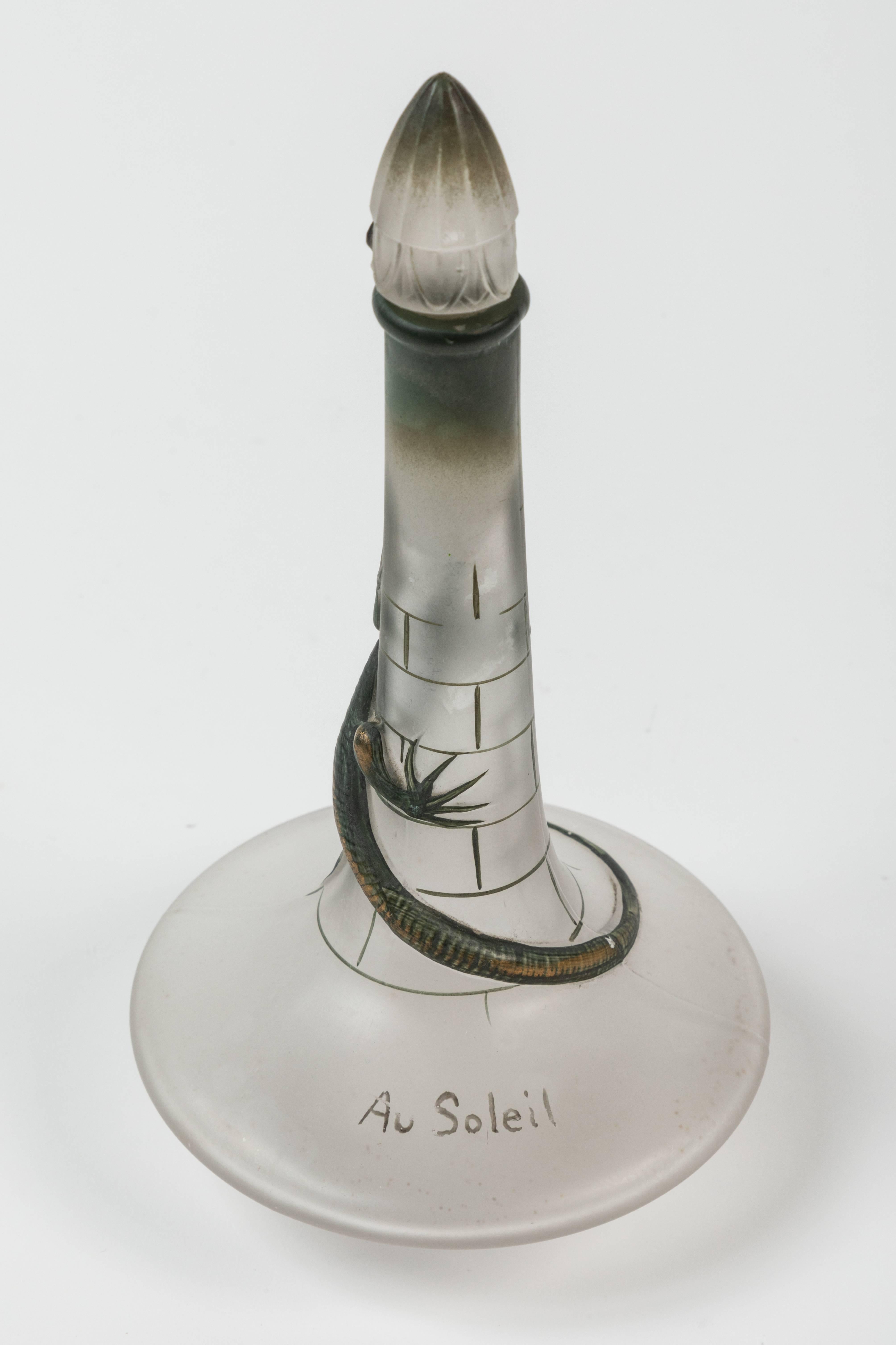 Early 20th Century Art Nouveau Perfume Bottle by Maurice Depinoix for Lubin