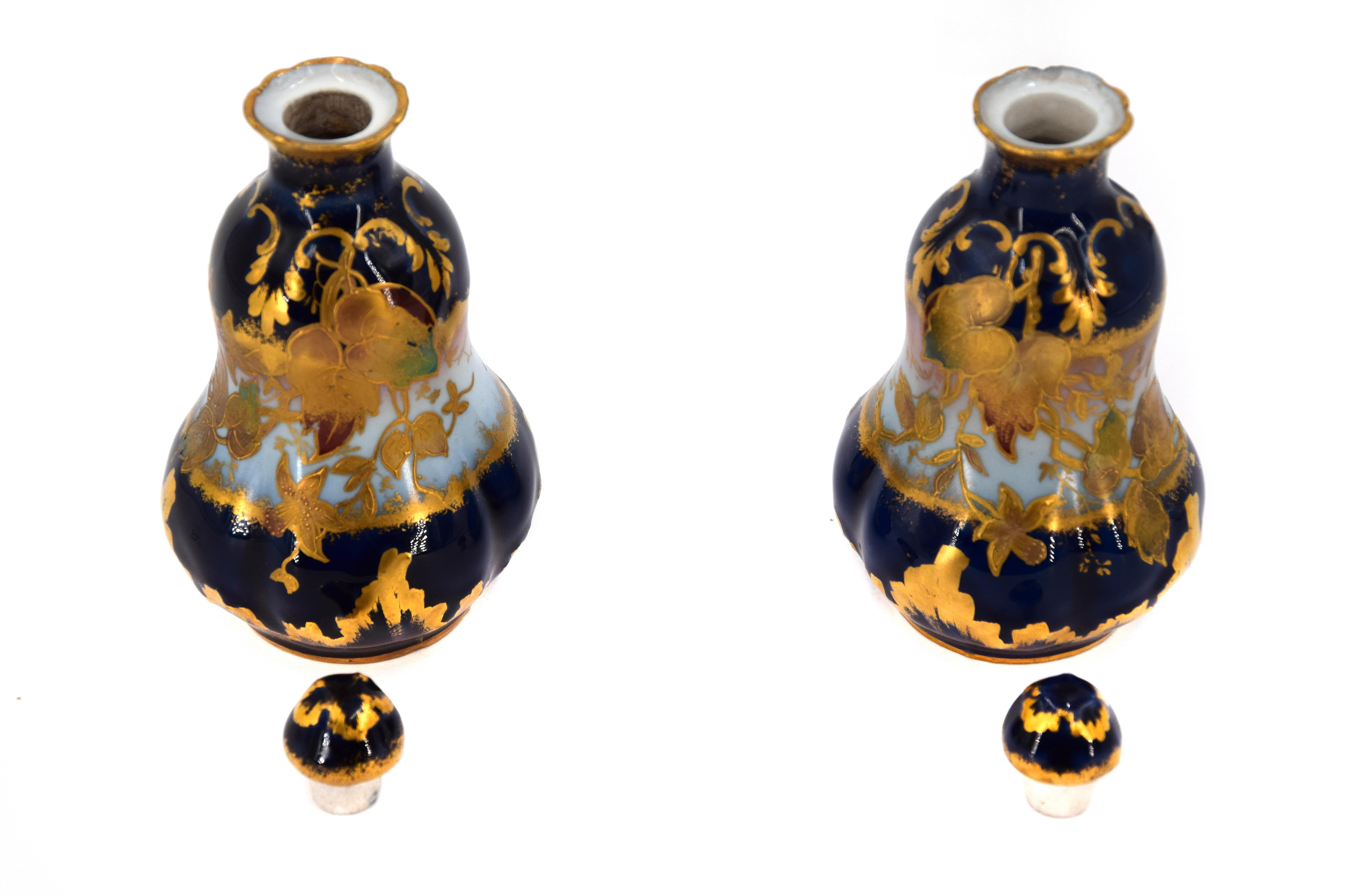 French Art Nouveau Perfume Bottles, Late 19th Century