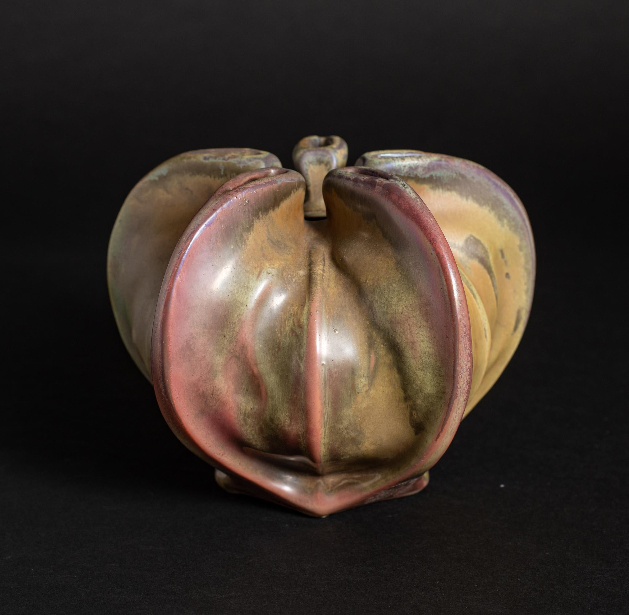 Début du 20ème siècle Vase Perianth Art Nouveau d'Ernest Bussiere