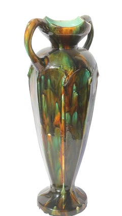 Monumentale Bodenvase aus Keramik aus der Jugendstil-Periode des Arts & Crafts