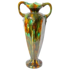 Art Nouveau Period Arts & Crafts Monumental Ceramic Floor Vase
