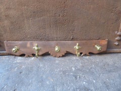 Art Nouveau Period Fireplace Tool Hanger or Hook, Early 20th Century