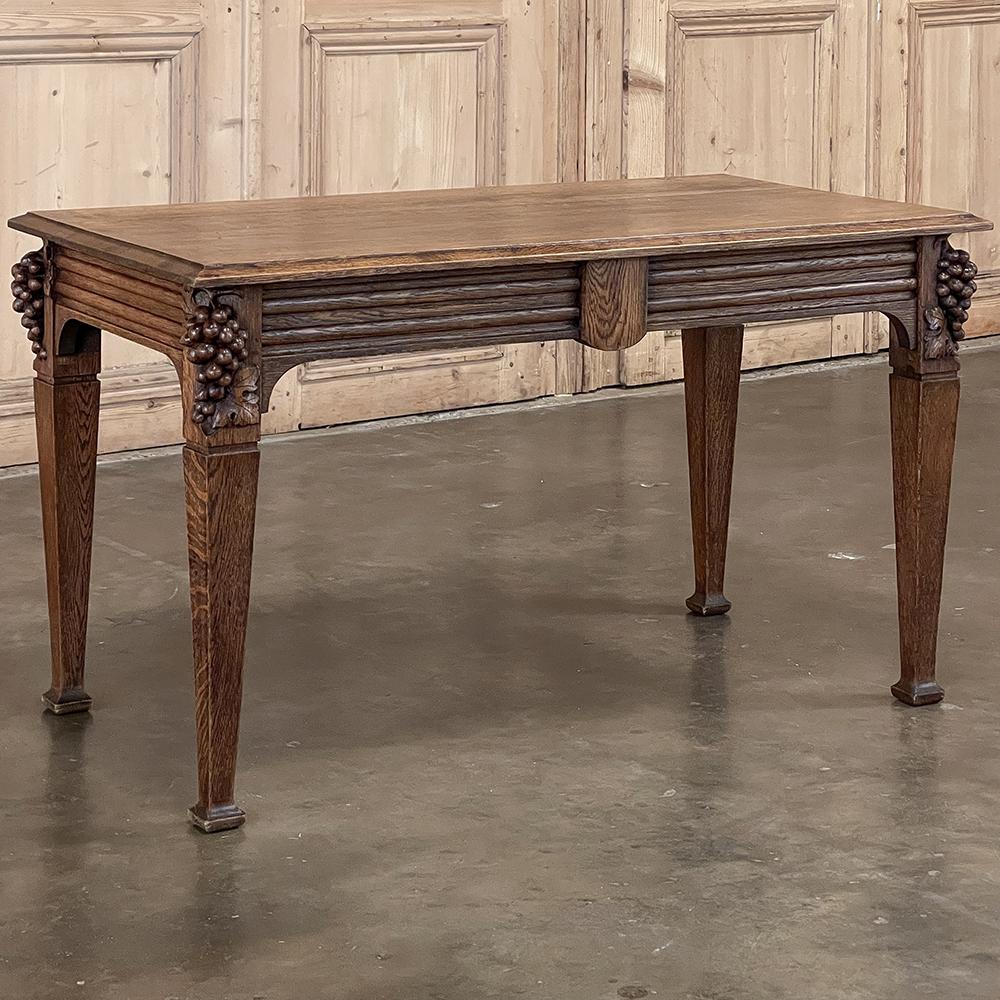 Art Nouveau Period French Chestnut Coffee Table In Good Condition For Sale In Dallas, TX