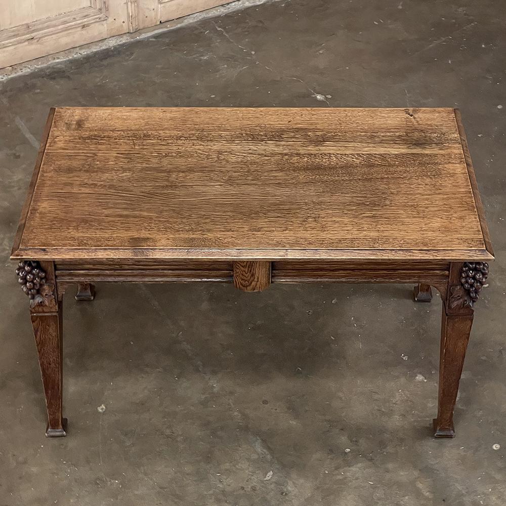 Art Nouveau Period French Chestnut Coffee Table For Sale 1