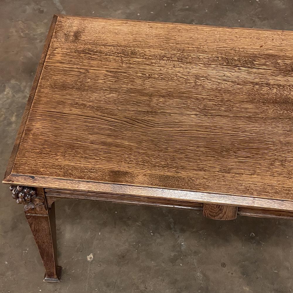 Art Nouveau Period French Chestnut Coffee Table For Sale 2
