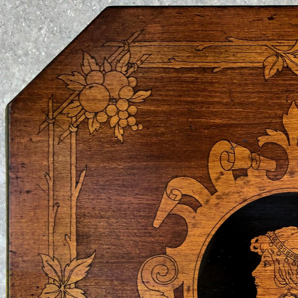 Art Nouveau Period French Marquetry End Table For Sale 1