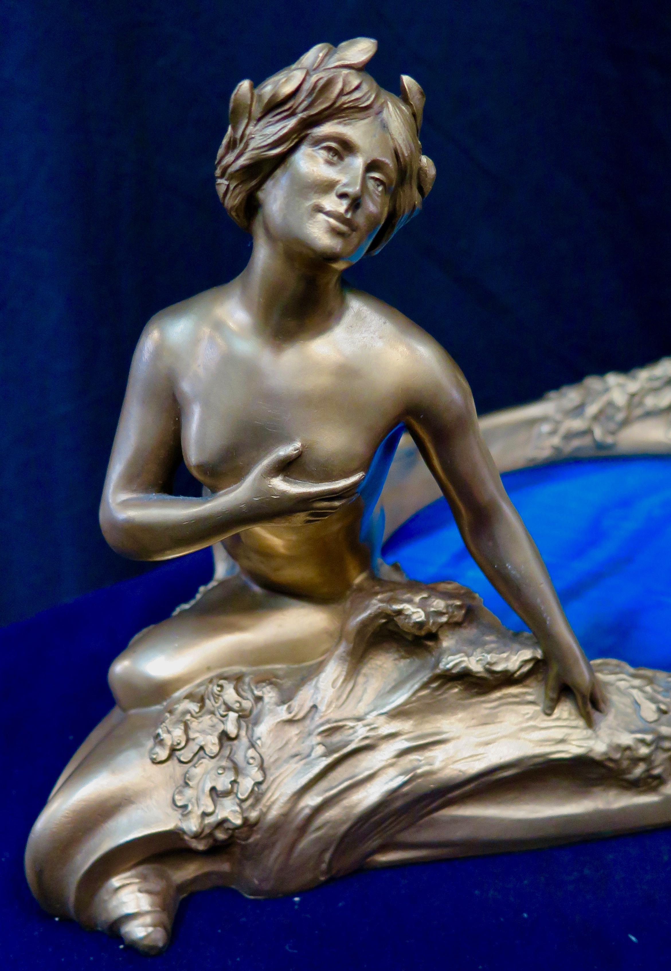 Art Nouveau Period Mythological Bronze Centerpiece 6