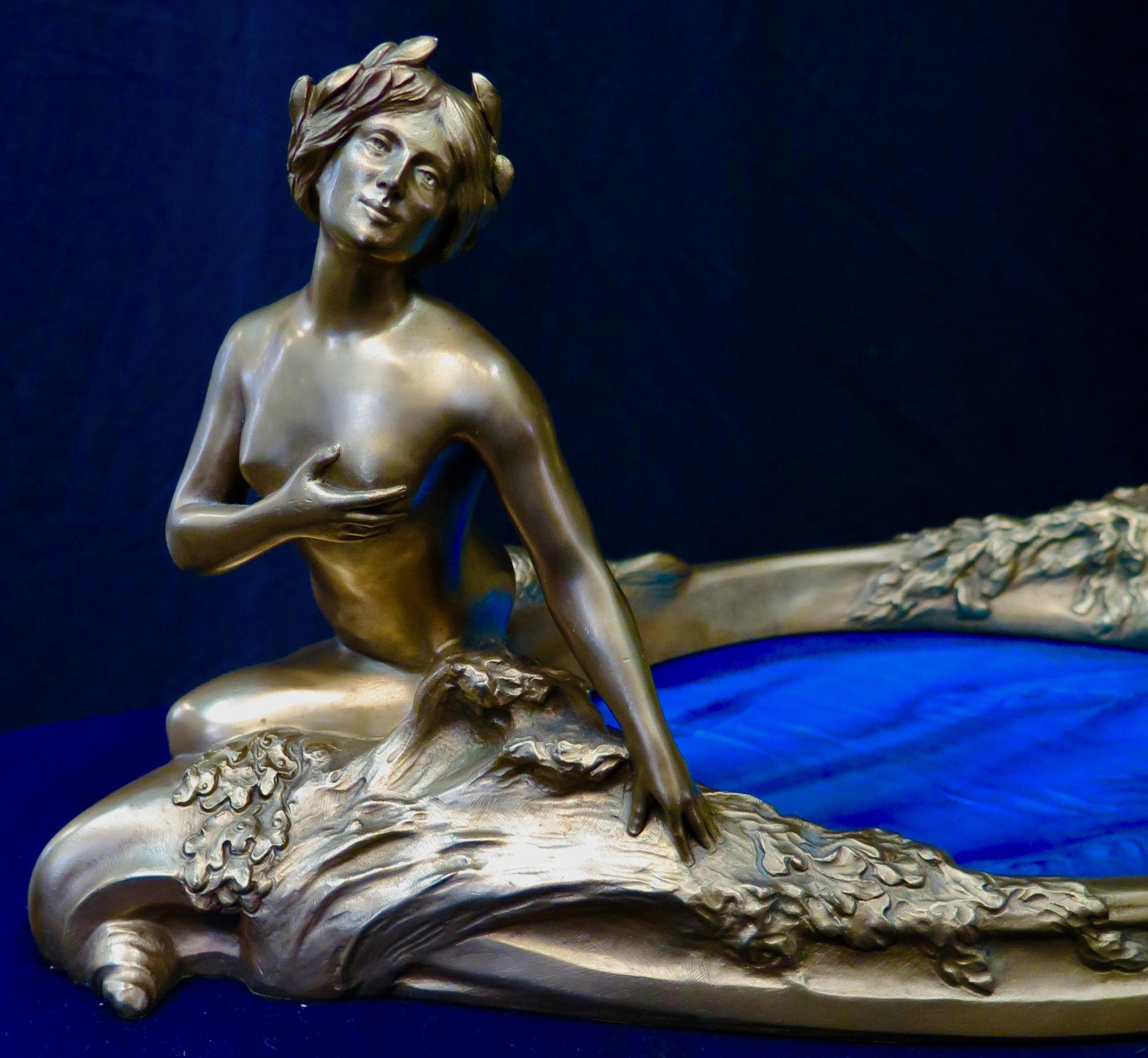 Art Nouveau Period Mythological Bronze Centerpiece 7