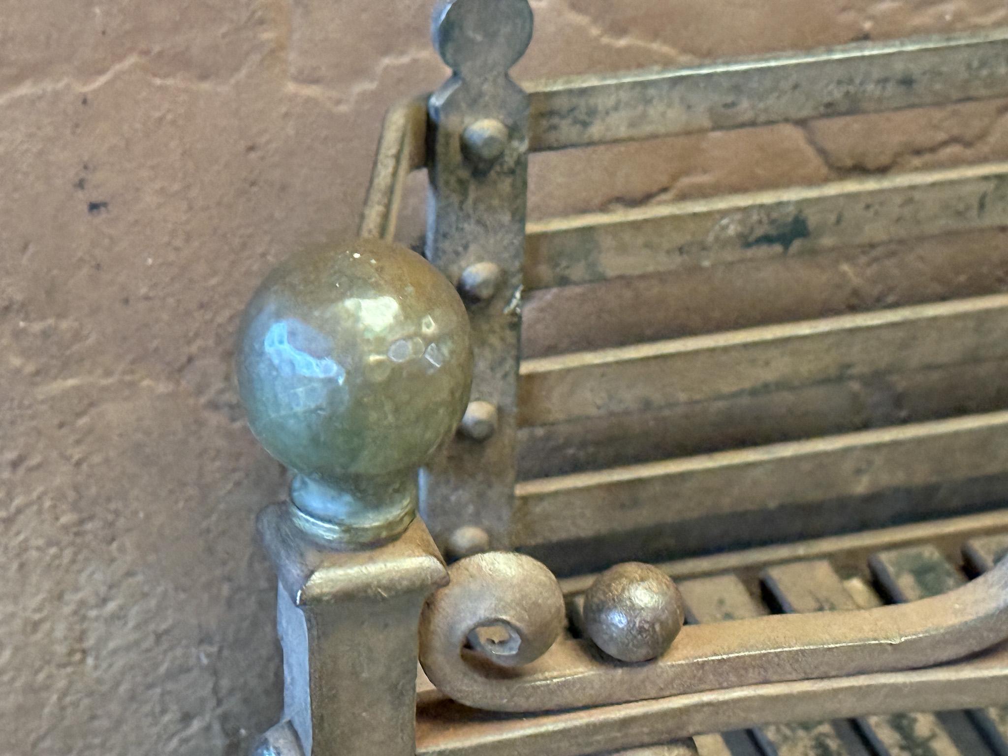 Jugendstil-Kaminholzrost „Ringlever“ aus der Jugendstilzeit, frühes 20. Jahrhundert im Angebot 4