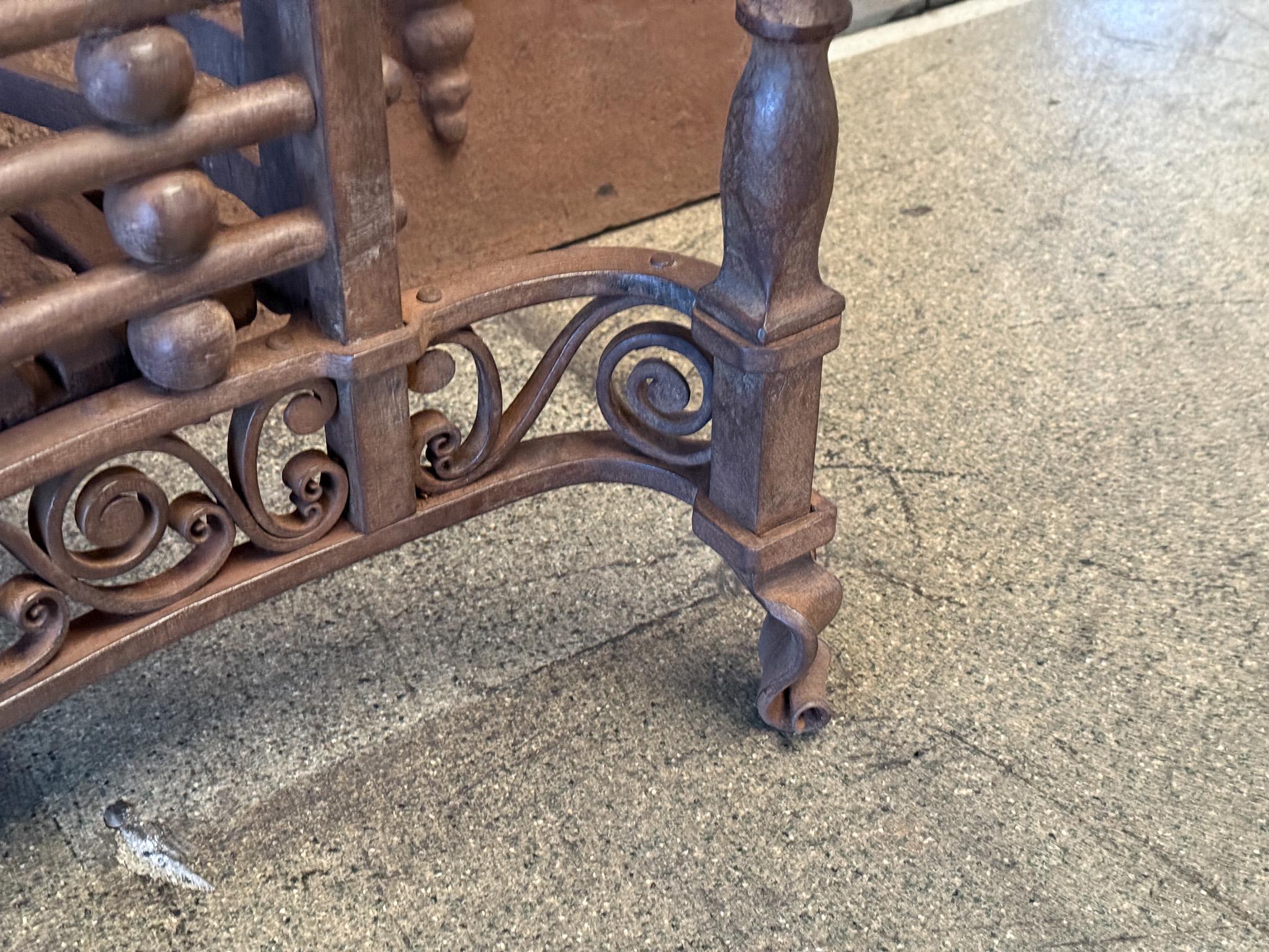 Jugendstil-Kaminholzrost „Ringlever“ aus der Jugendstilzeit, frühes 20. Jahrhundert im Angebot 11