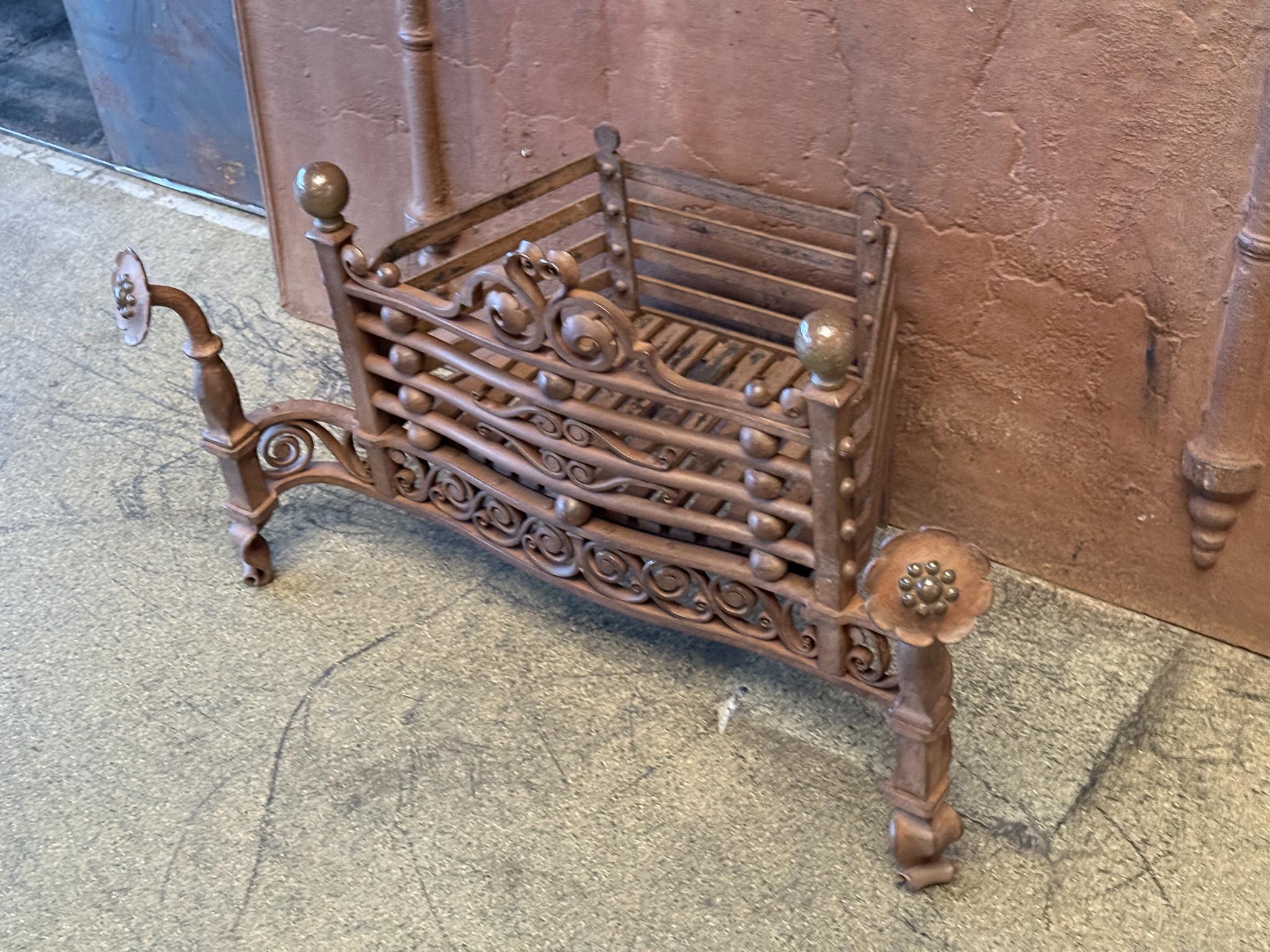 Jugendstil-Kaminholzrost „Ringlever“ aus der Jugendstilzeit, frühes 20. Jahrhundert (Niederländisch) im Angebot