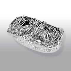 Art Nouveau Period Solid Silver Pot Pourri Box William Comyns