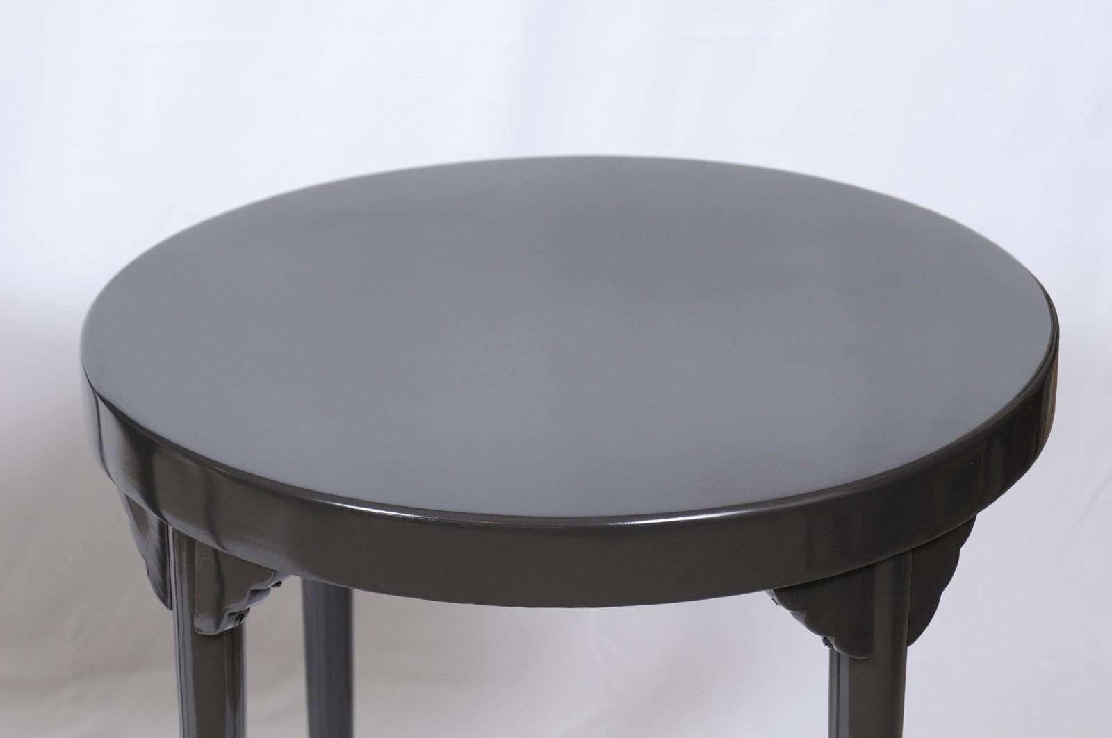 Early 20th Century Art Nouveau Period Thonet Labeled and Ebonized Table From Vienna