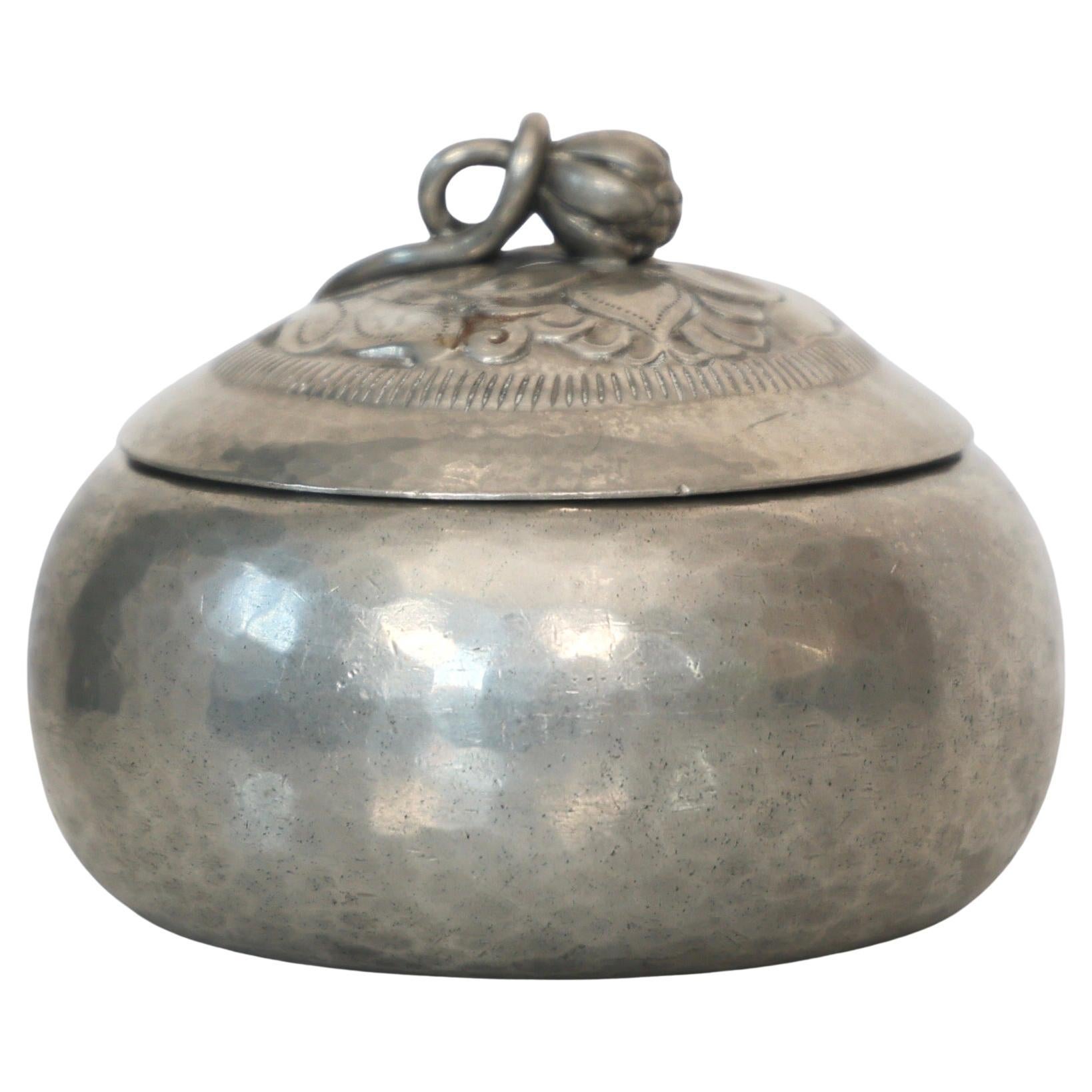 Art Nouveau Pewter Box by Just Andersen, 1910s, Denmark