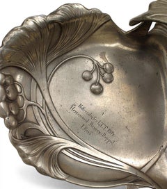 Art Nouveau Pewter Centerpiece