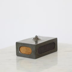 Art Nouveau Pewter Matchbox by Just Andersen, 1920s, Denmark