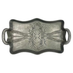 Art Nouveau Pewter Tray  style of C. Kurz & Company, Tiel, The Netherlands