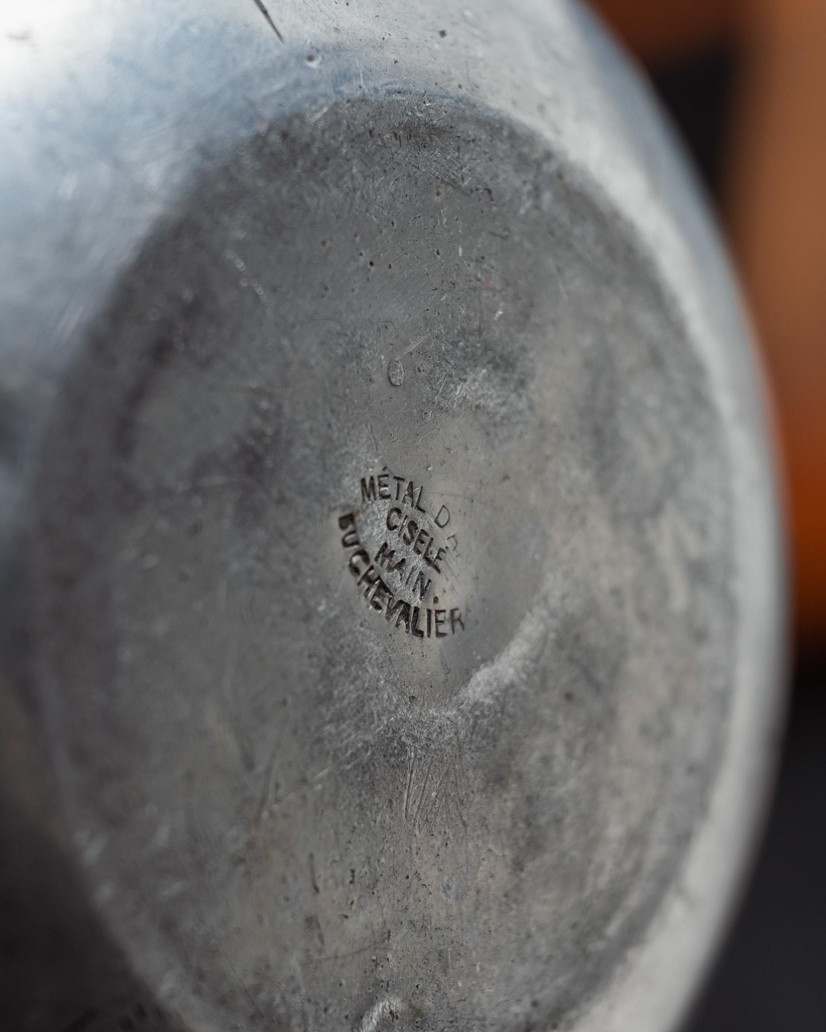 Art Nouveau Pewter Vase, 1920s im Angebot 3