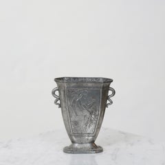 Art Nouveau Pewter Vase by Just Andersen, 1920s, Denmark