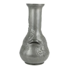 Jugendstil-Vase aus Zinn, 19. Jahrhundert