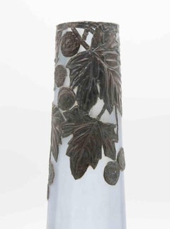 Art Nouveau Pewter Vase, Italy, Early 20th Century