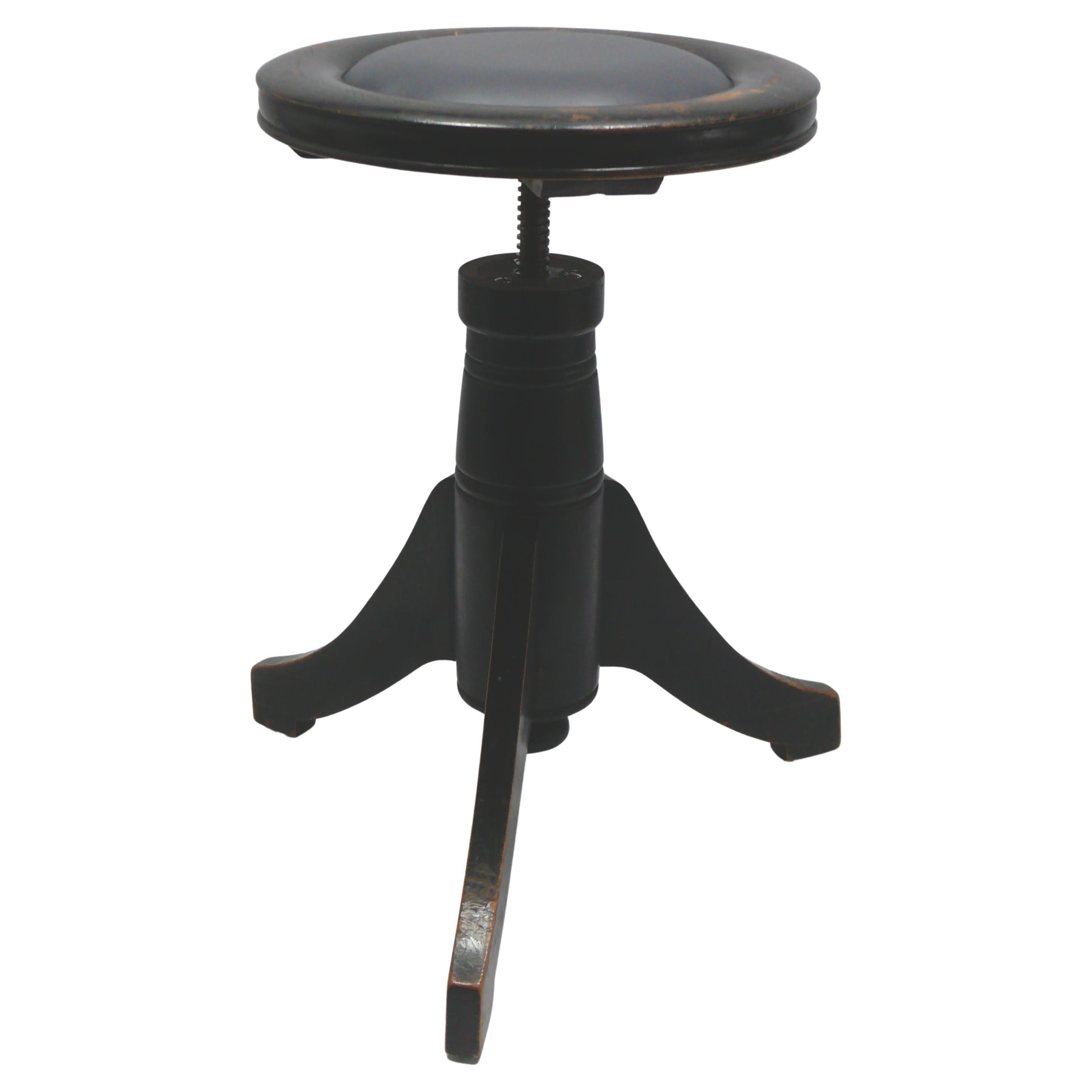 Taburete de piano Art Nouveau, Alemania Años 20