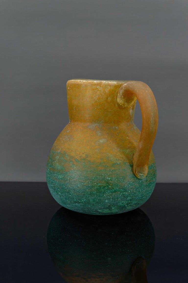 Art Nouveau Pitcher by De Feure for Daum, France, circa 1900 For Sale