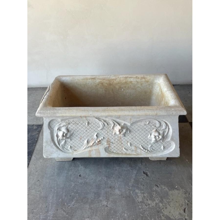 Art Nouveau Planter, GE-0113 In Distressed Condition For Sale In Scottsdale, AZ