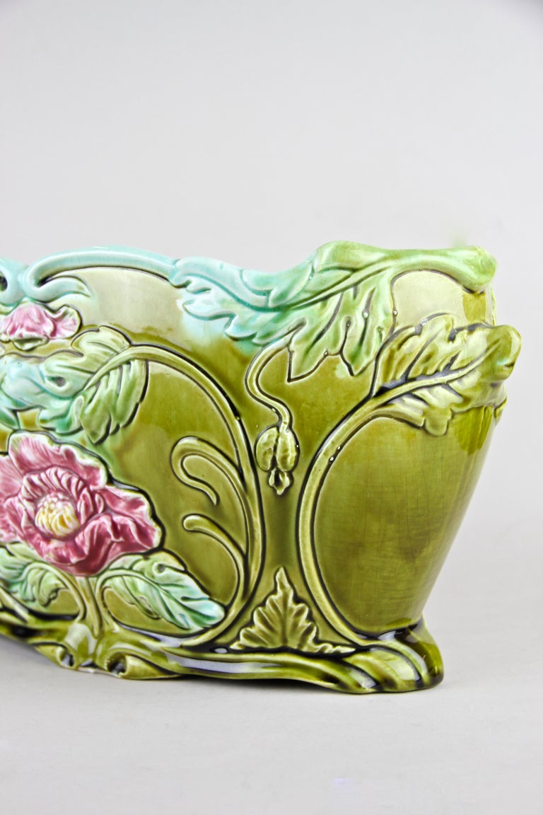 Art Nouveau Planter or Jardinière Floral, France, circa 1910 For Sale