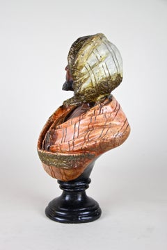 Art Nouveau Plaster Bust "The Arab", Austria, circa 1910