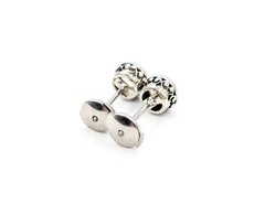 Art Nouveau Pendientes de platino con diamantes talla Old Mine