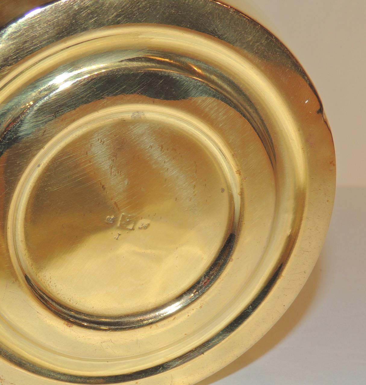 Art Nouveau Polished Brass Champagne Cooler 3
