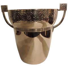 Art Nouveau Polished Brass Champagne Cooler