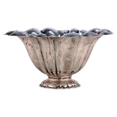 Art Nouveau Polished Silver Centerpice Bowl By J. Hoffmann for Wiener Werkstätte