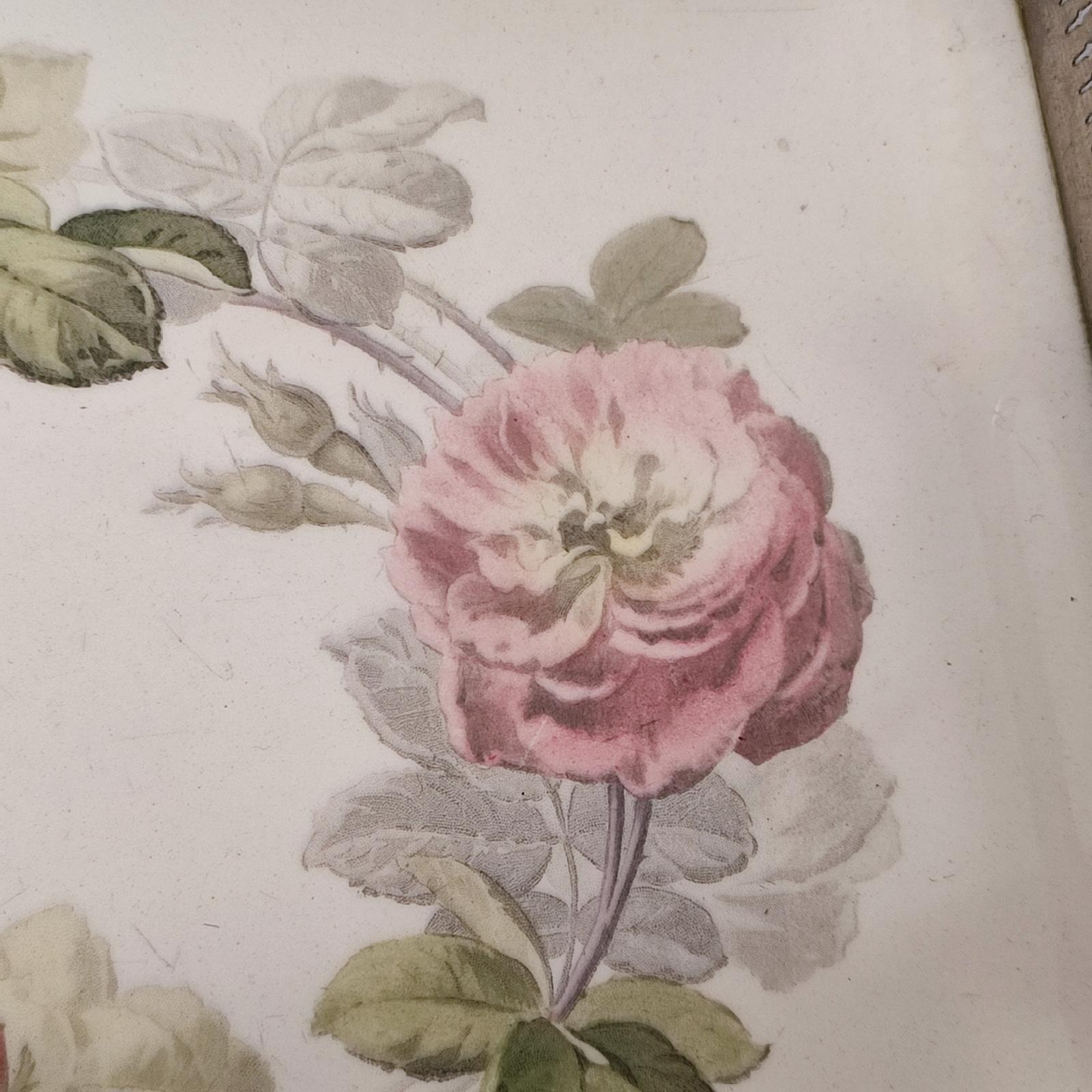 Bandeja Art Nouveau de porcelana y estaño de Villeroy & Boch, Finales S. XIX en venta 2