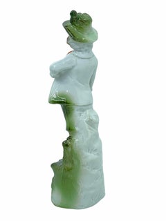 Art Nouveau Porcelain Boy Figurine Lederhosen Octoberfest German, 1900