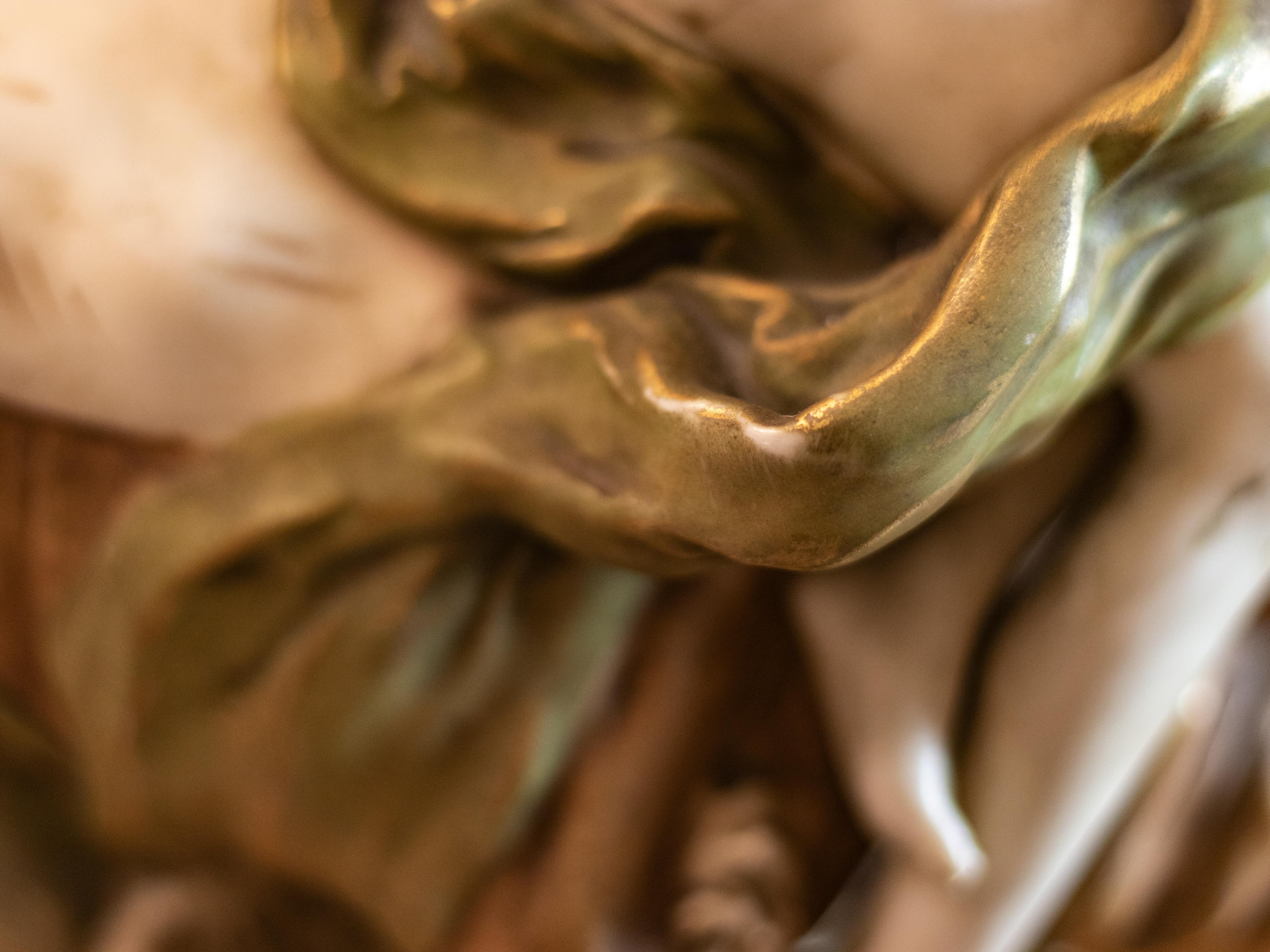 Centrotavola in porcellana Art Nouveau con ninfe di Royal Dux Bohemia, 1900 in vendita 9